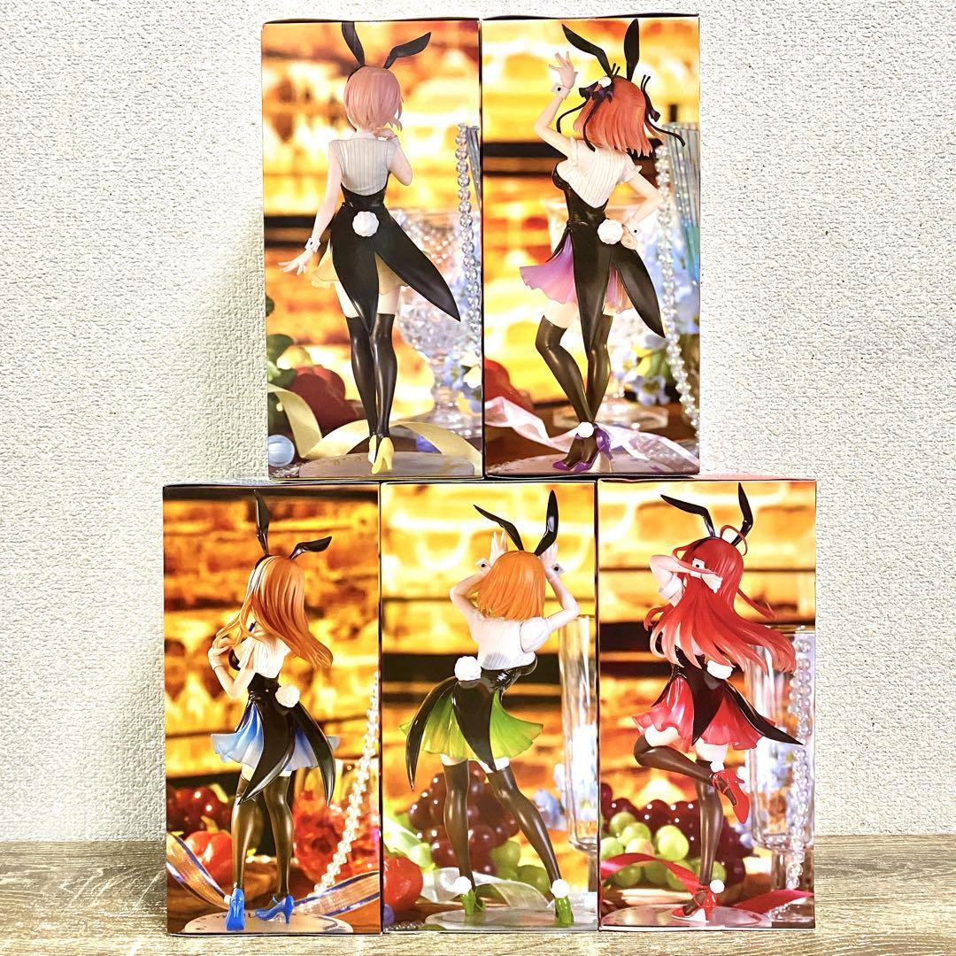 五等分の花嫁 バニー 美少女フィギュア まとめ売り　一花　二乃　三玖　四葉　五月 五等分の花嫁 バニー フィギュア 中野一花 二乃 三玖 四葉 五月