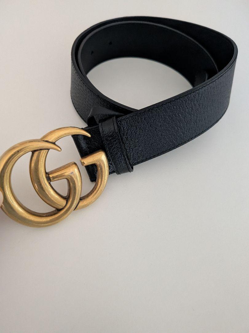 GUCCI GGロゴ ベルト 黒
