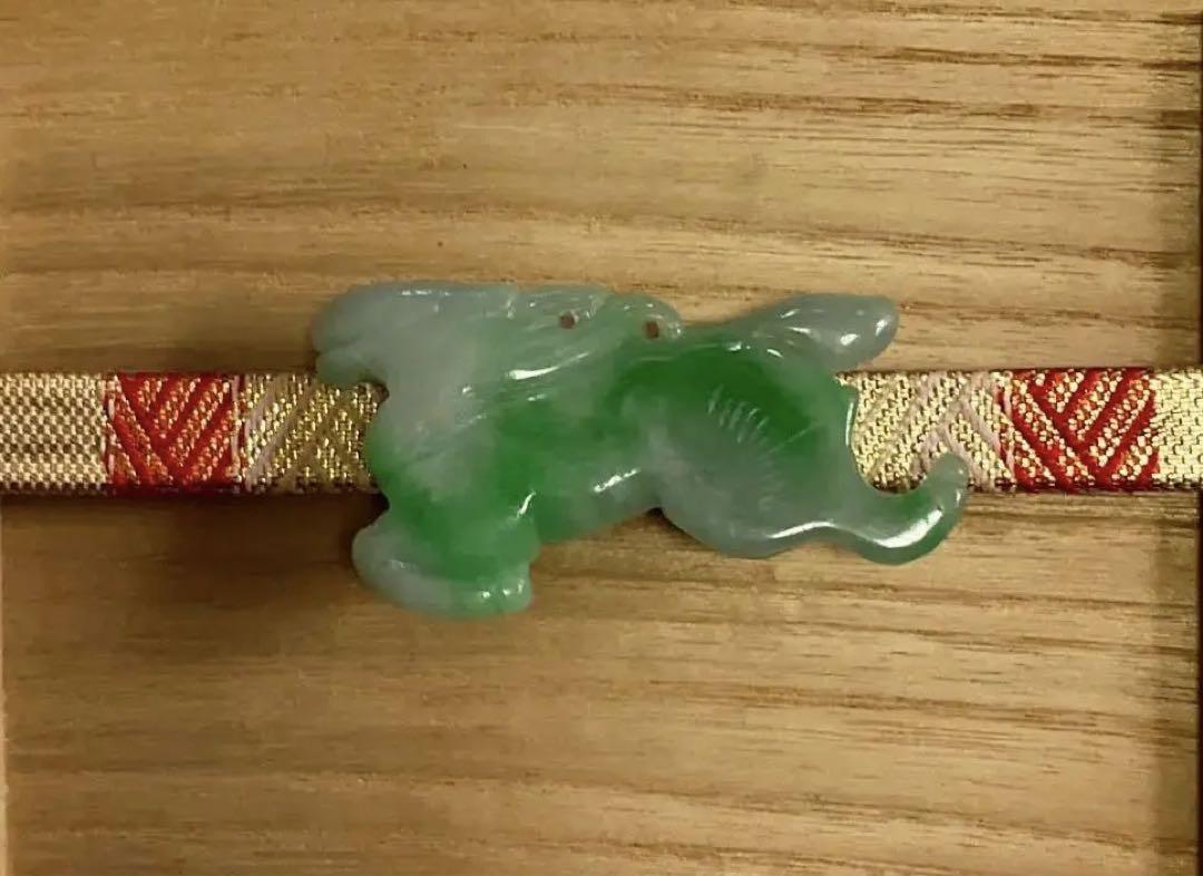 帯留め 翡翠 本翡翠(ジェダイト) 画像2