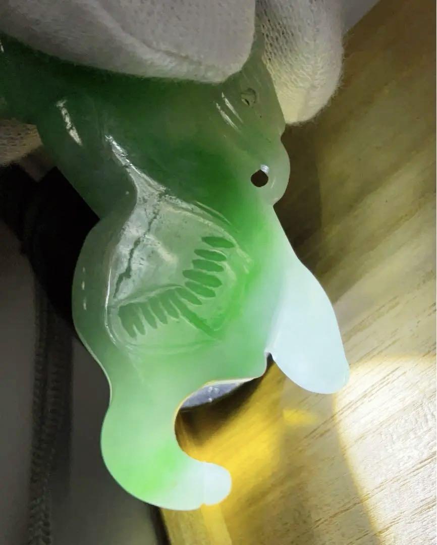 帯留め 翡翠 本翡翠(ジェダイト) 画像8