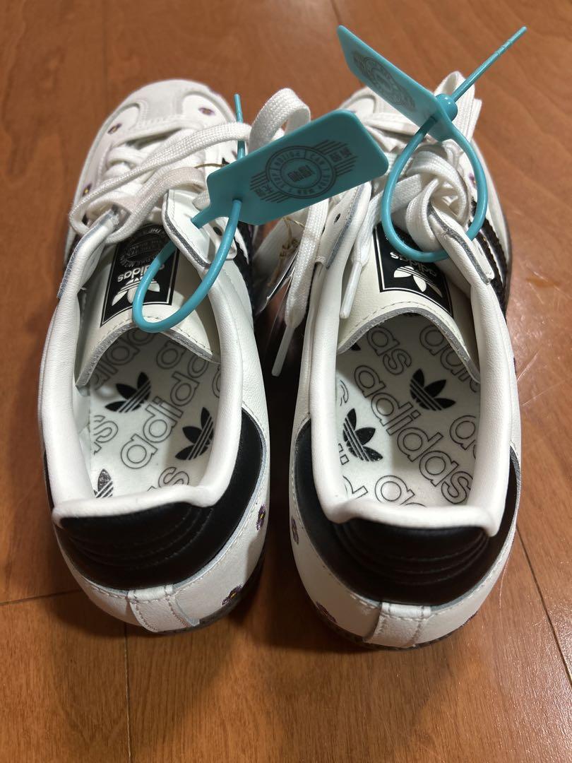 adidas Samba ホワイト/ブラック 花柄スニーカー