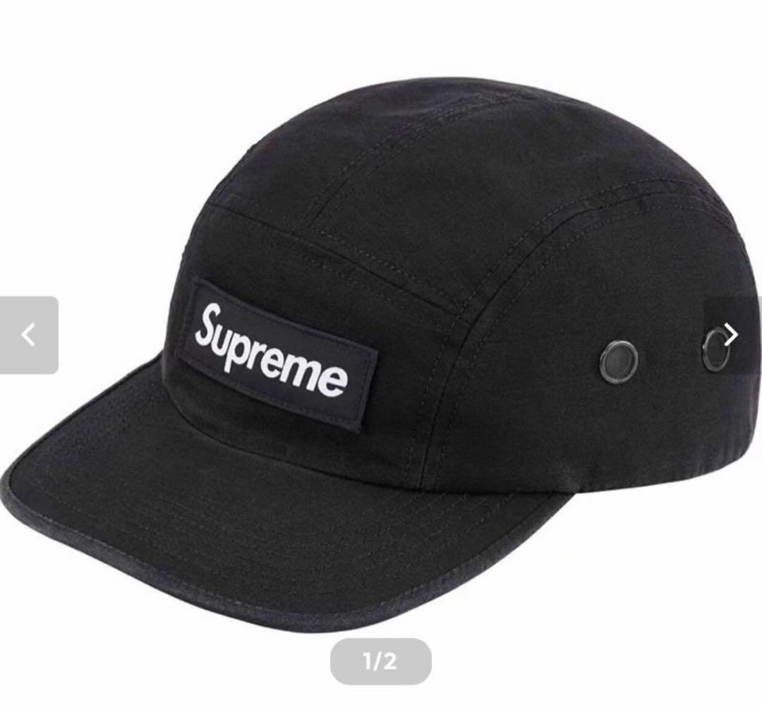 Supreme 黒 キャップ 値下げ○ 早い者勝ち