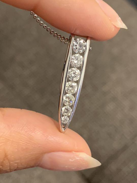 ダイヤモンド ネックレス ペンダント 1.0ct Pt900 プラチナ