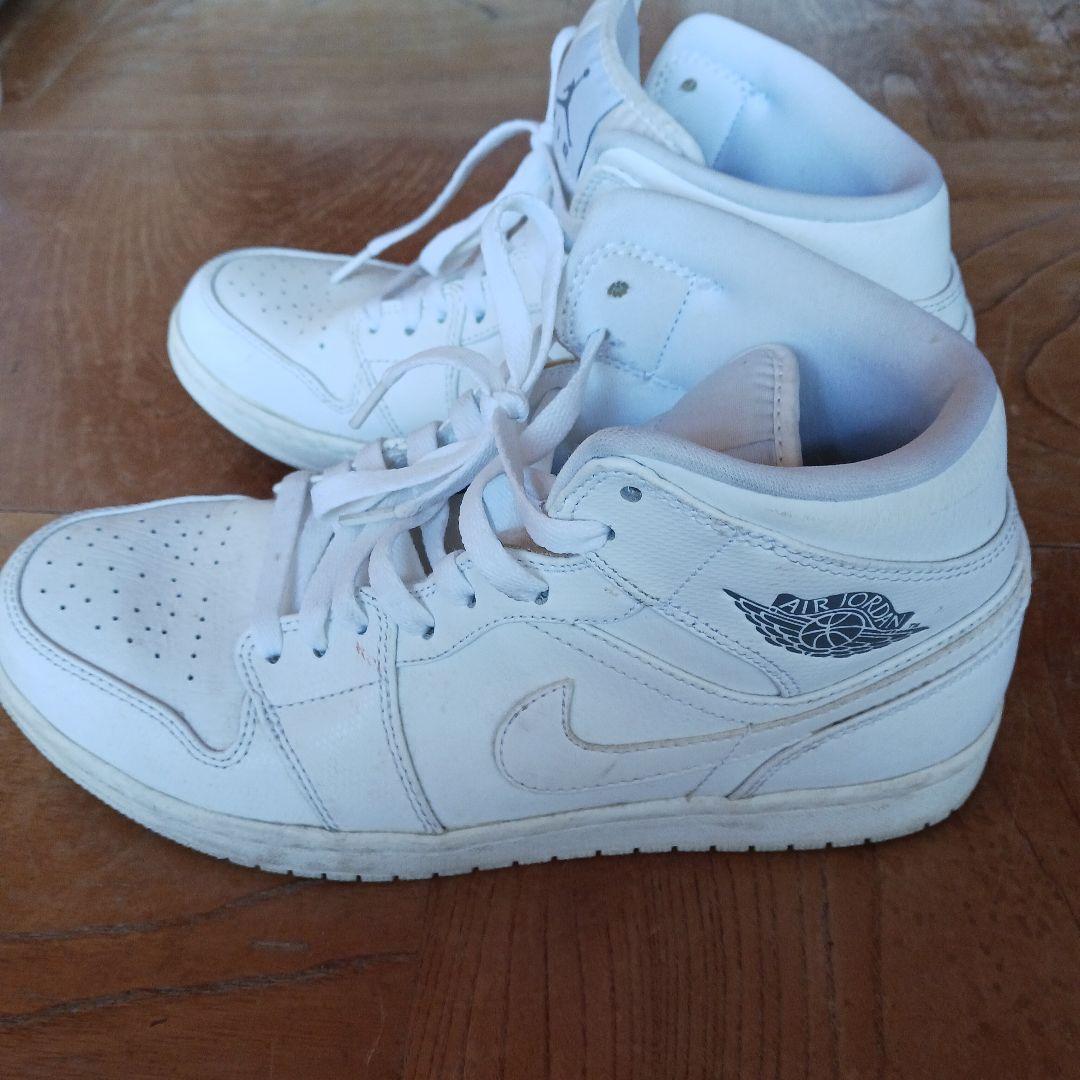 ２７cm　Air Jordan ハイカットスニーカー ホワイト