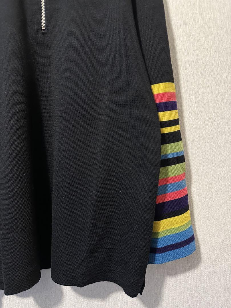 yambeページ Yohji Yamamoto 90s Half Zip Border Knit - メルカリ