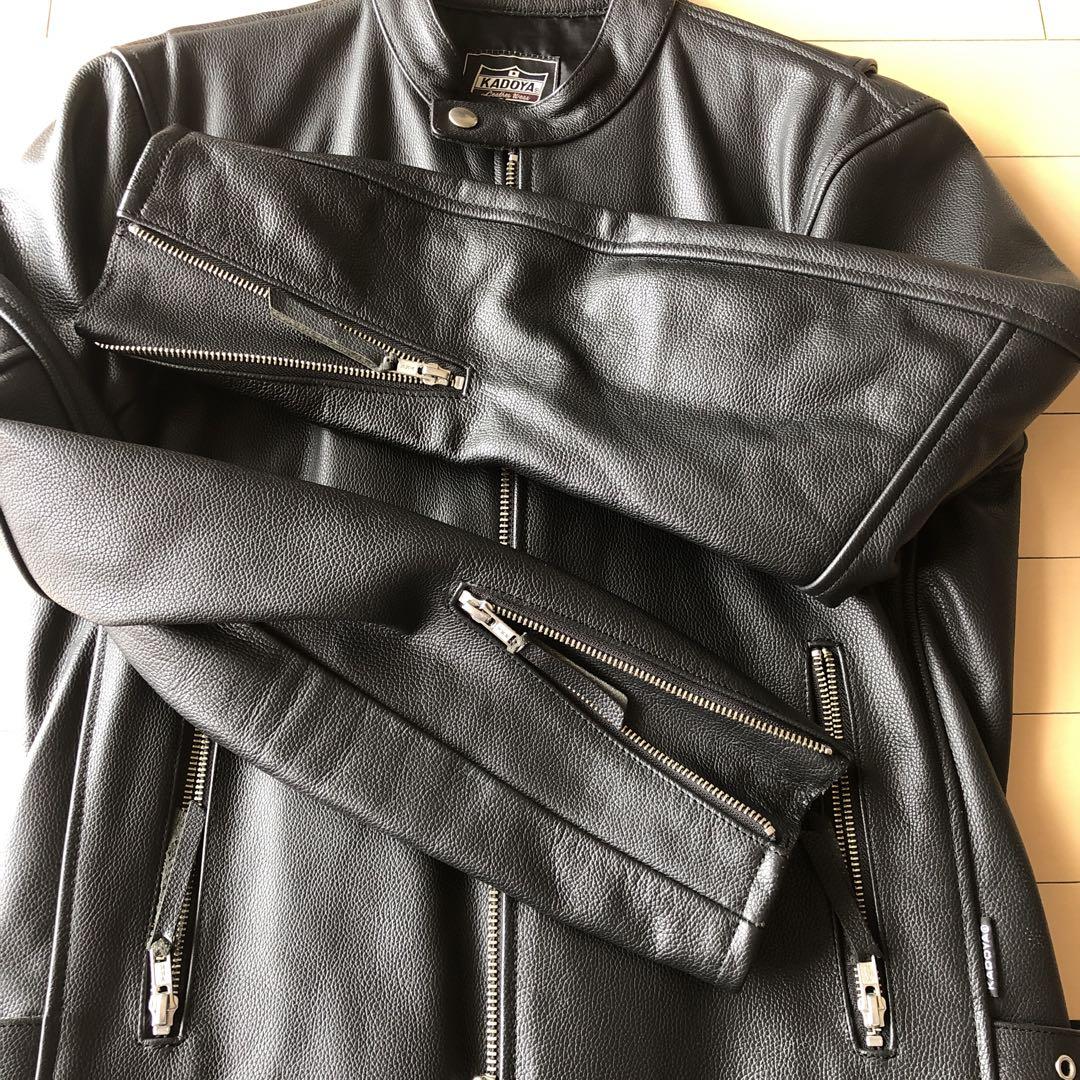 【値下げ中】KADOYA シングルライダースジャケット M