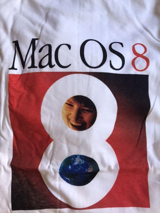 Apple Mac OS8 企業Tシャツ L