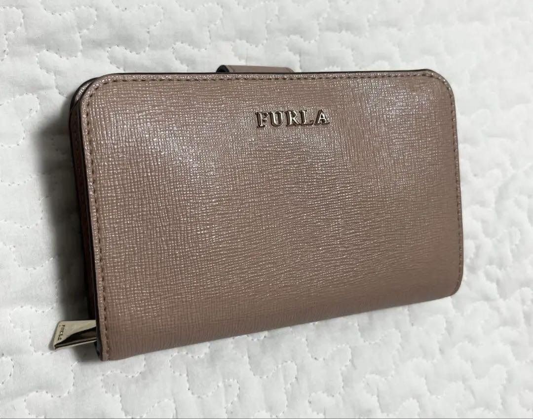 FURLA 二つ折り財布 バレリーナピンクベージュ レディース