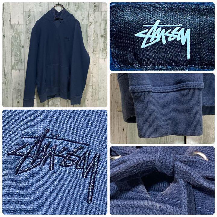 新品国産 人気 ワンポイン刺繍ロゴ スウェットパーカー M Nklyt-m50630649048 stussy ステューシー 格安豊富な