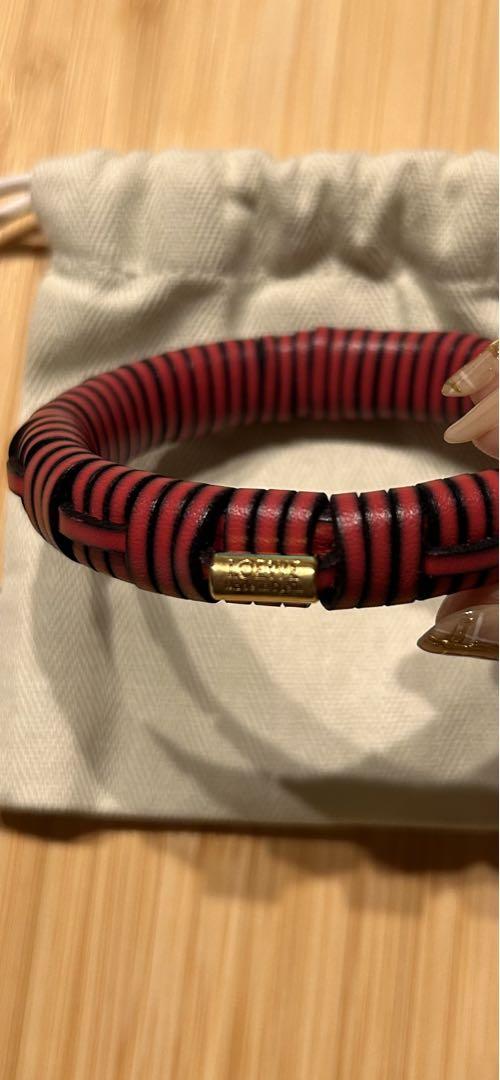 LOEWE ロエベ  ウーブン バングル 正規品 レザーバングル