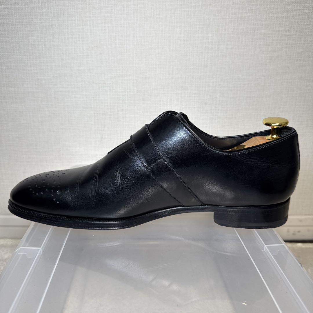 極美品　マドラス　レザーシューズ　革靴　39 24 シングルモンクストラップ