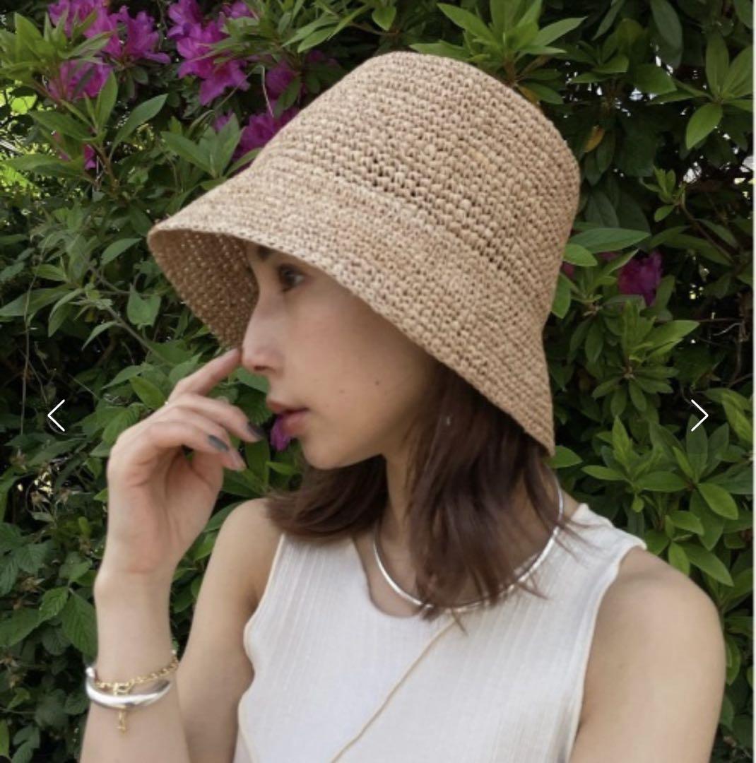 AMERI MEDI RAFFIA LADY HAT ベージュ - メルカリ
