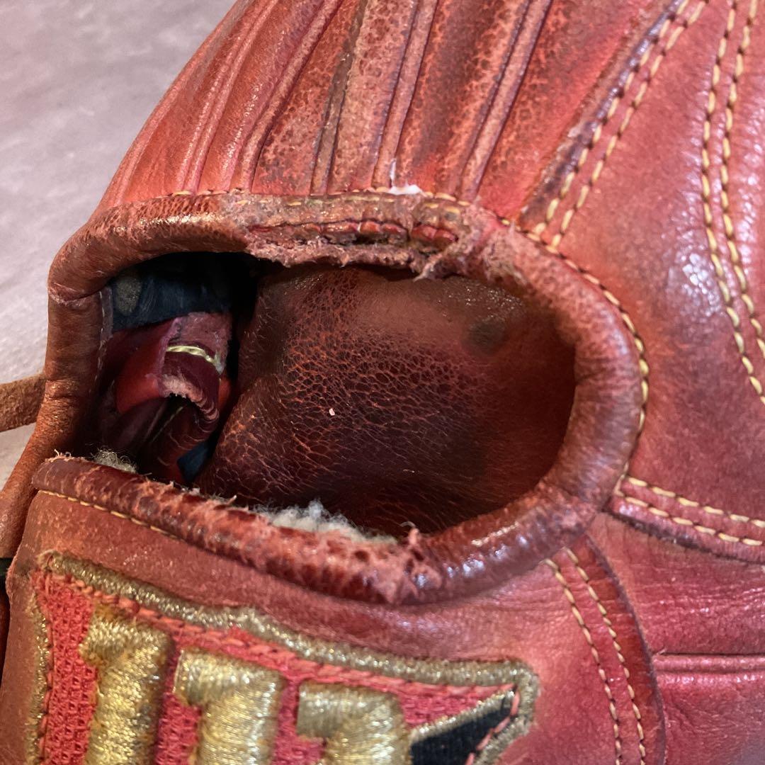 硬式内野 Wilson staff dual プロストックレザー 紐＆グリス交換