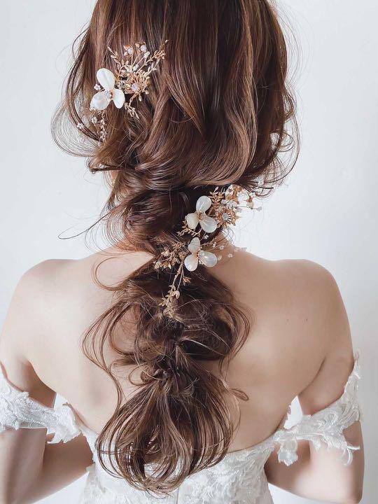 SWEET RIBBON ヘッドドレス ヘアアクセサリー 結婚式 ブライダル