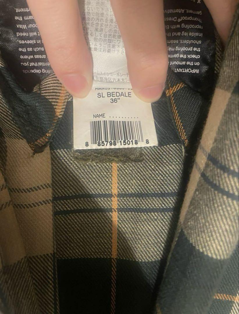 barbour オイルドジャケット　ビデイル　バブアー　BEDALE 36 美品