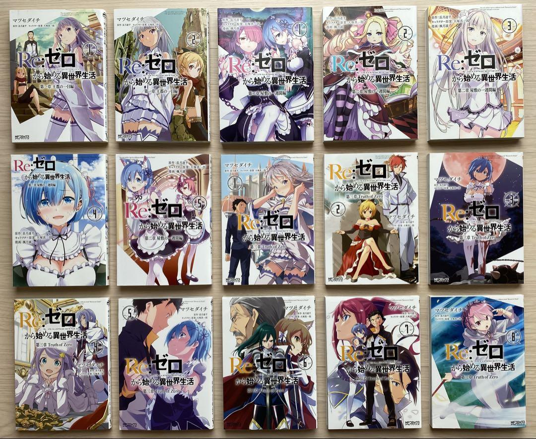 Re:ゼロから始まる異世界生活(未完26冊) 漫画