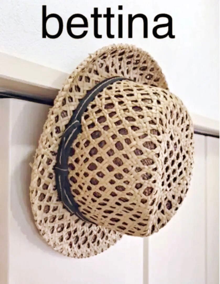 特売 bettina イタリア製 58 ストローハット 麦わら帽子