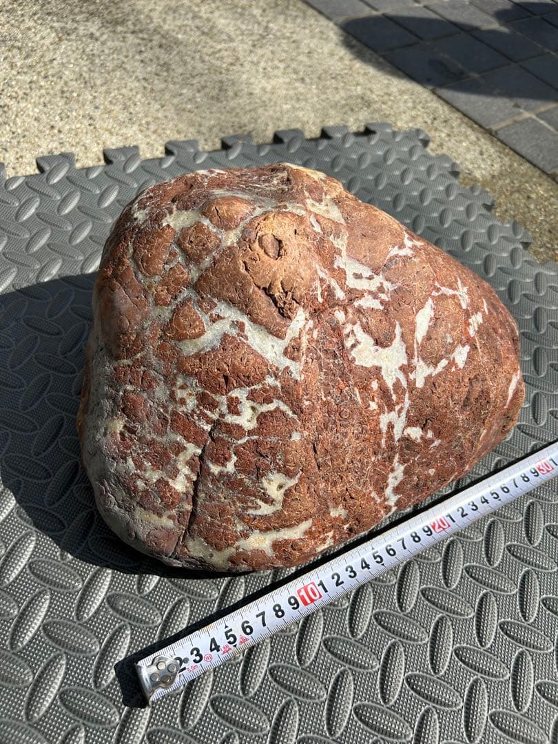 紅加茂石 べにがも石 約13kg 鑑賞石 水石 天然石 自然石 庭石 赤石目立った傷や汚れなし YUZUMIYA_COM