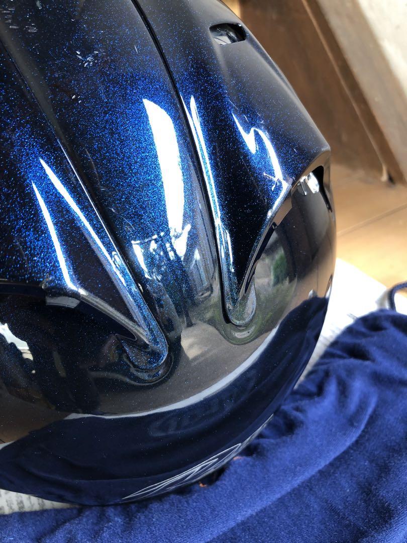 arai sz-ram3 グラスブルー　ジェットヘルメット　ミラーシールド付き