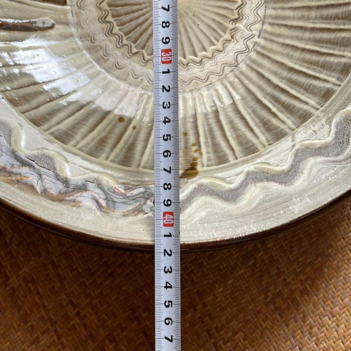 いこなせな➤ 小鹿田焼 大鉢 尺皿 41センチ FlPWI-m50650354937 刷毛目 大皿 ⒖えそうだ
