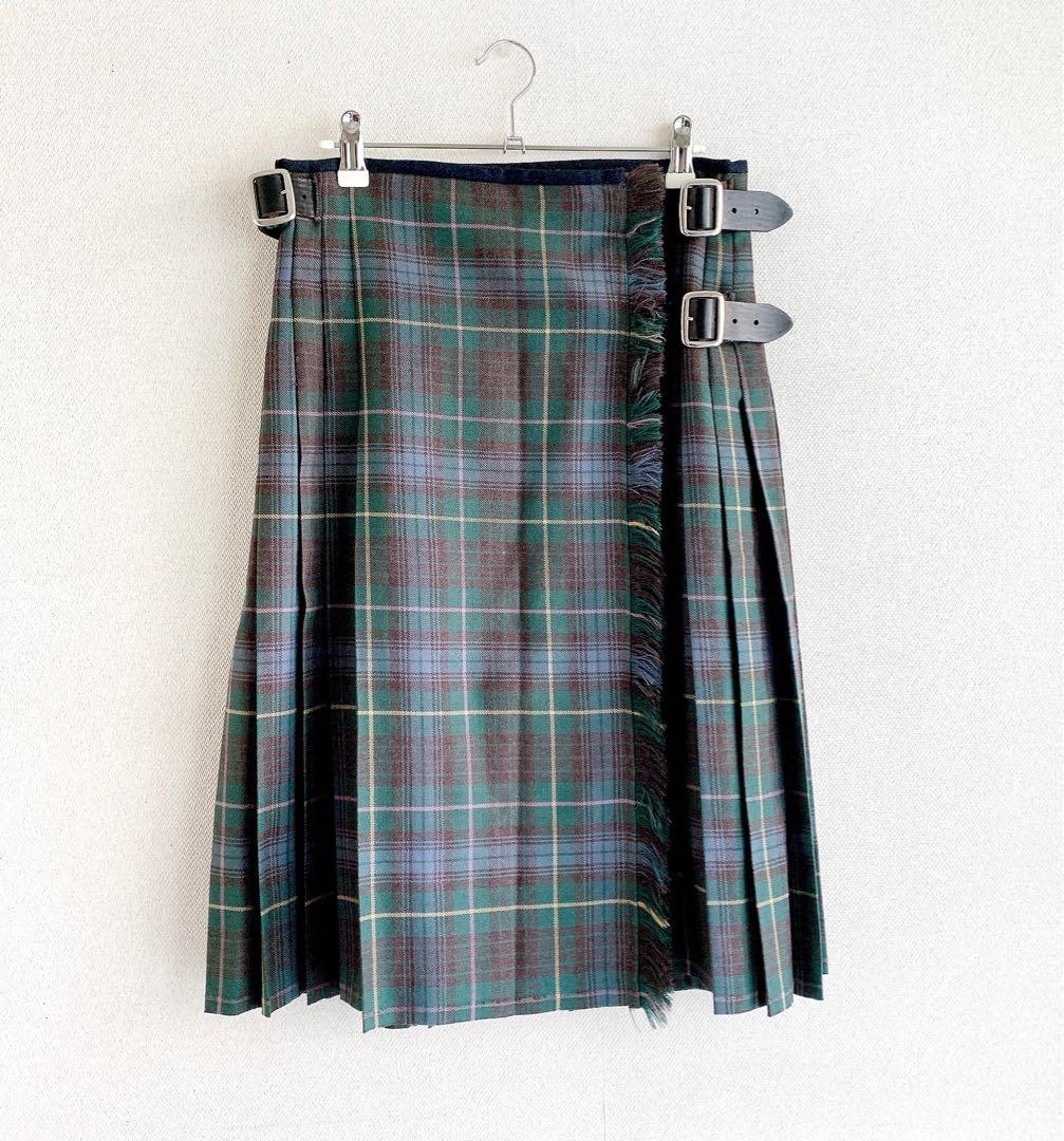 【100％品質保障!】 CLEMENTS RIBEIRO クレメンツリベイロ キルトスカート チェックM・CLEMENTS RIBEIRO