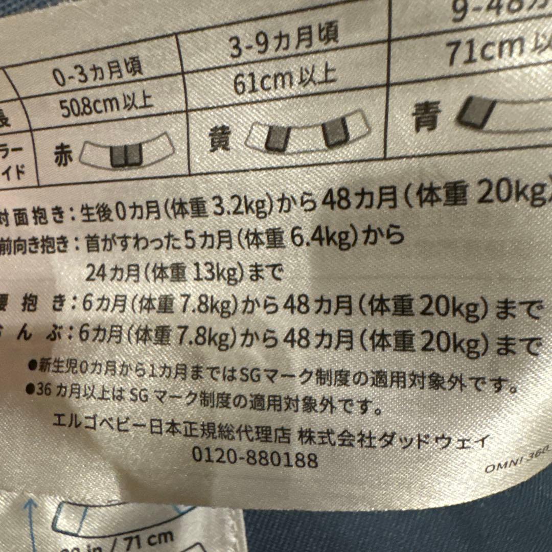 お値下げ中　エルゴベビー　メッシュ　オムニ360クールエア　抱っこ紐
