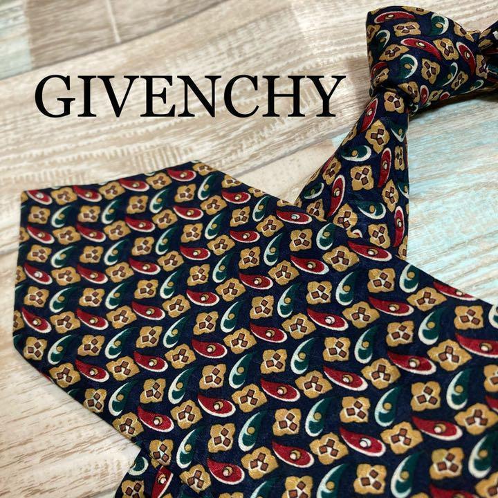 ✨極美品✨GIVENCHY ネクタイ ペイズリー柄 花柄 高級シルク