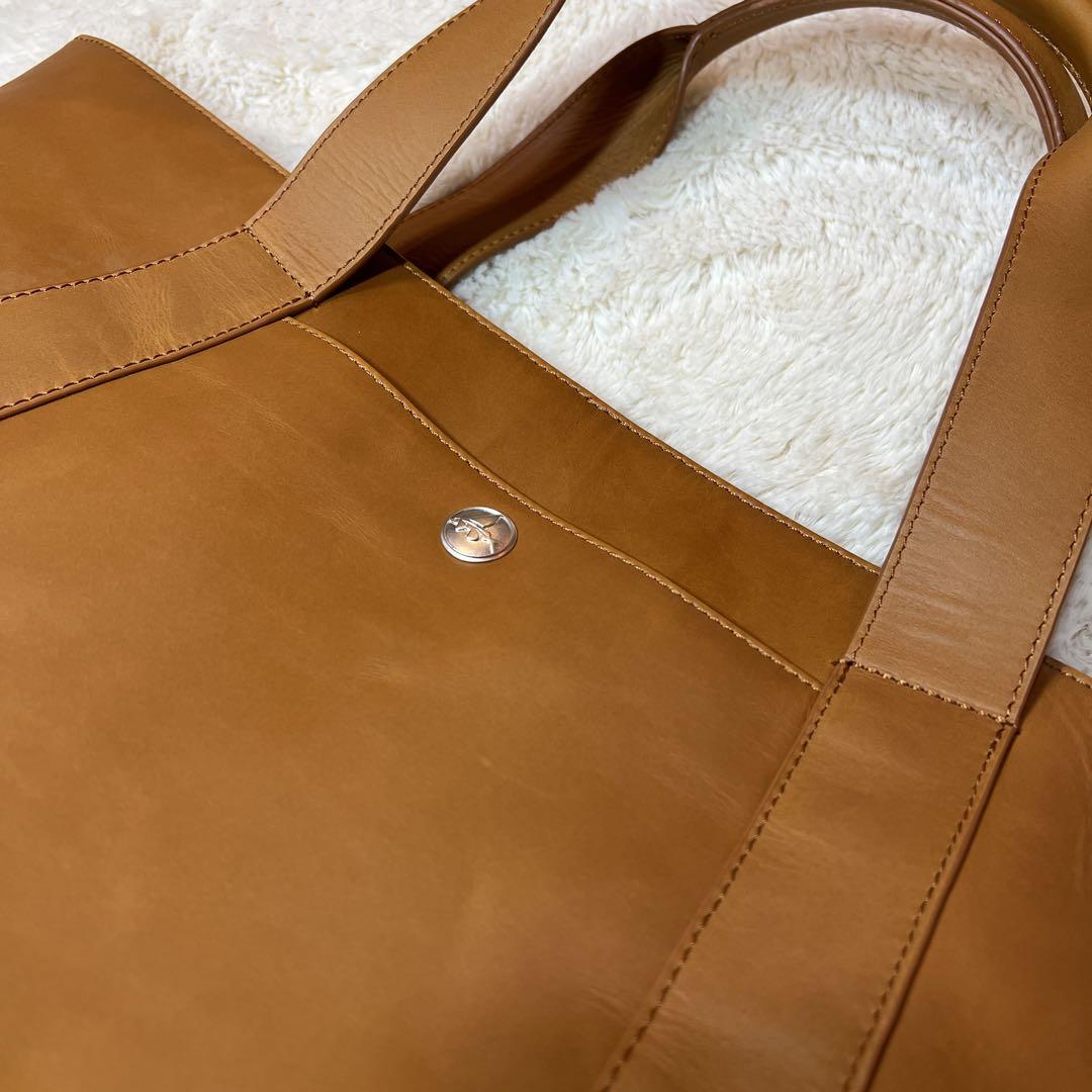 【美品】冒険用品　レザー　トートバッグ