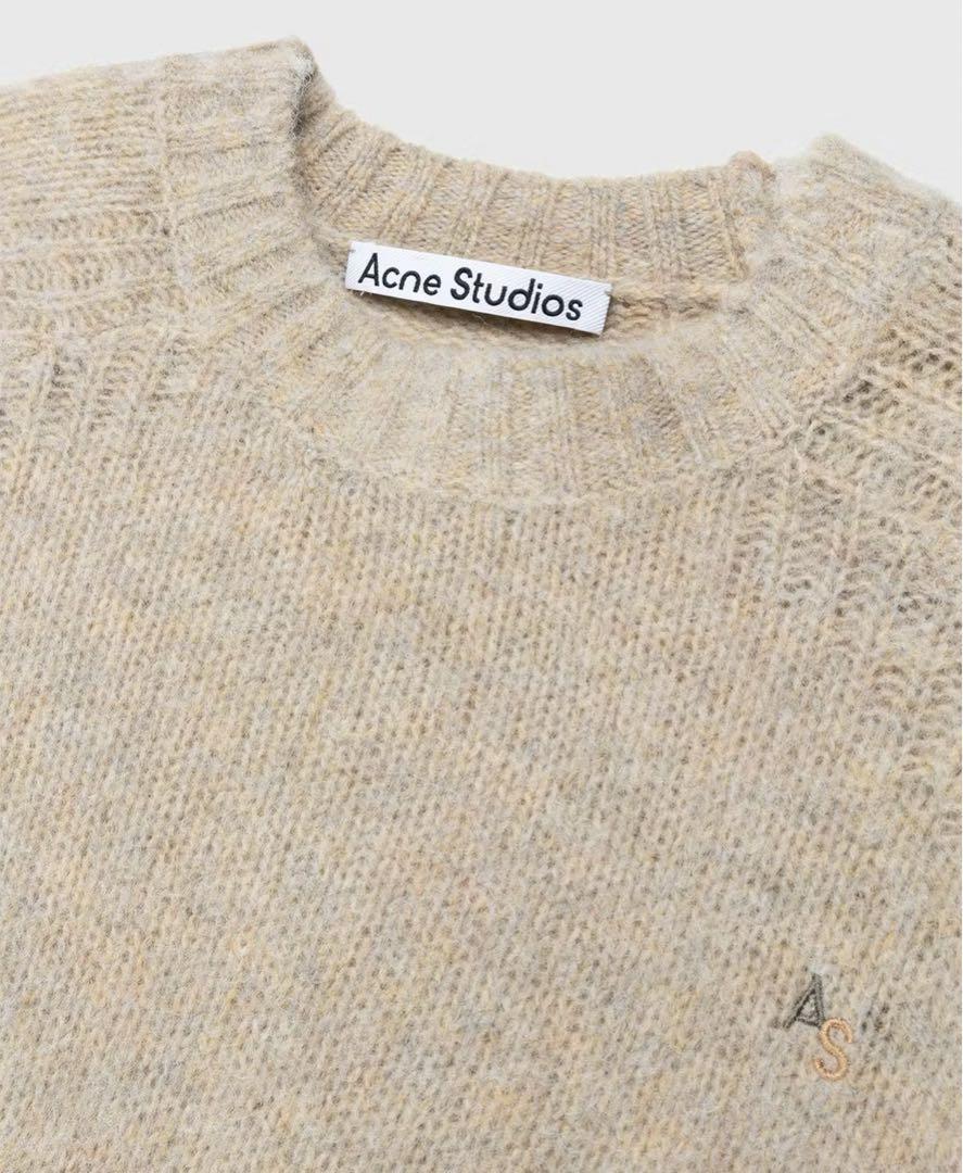 Acne Studios ベージュ アルパカウールニット　襟付き 楽天市場】Acne Studios アクネストゥディオズ セーター A60460