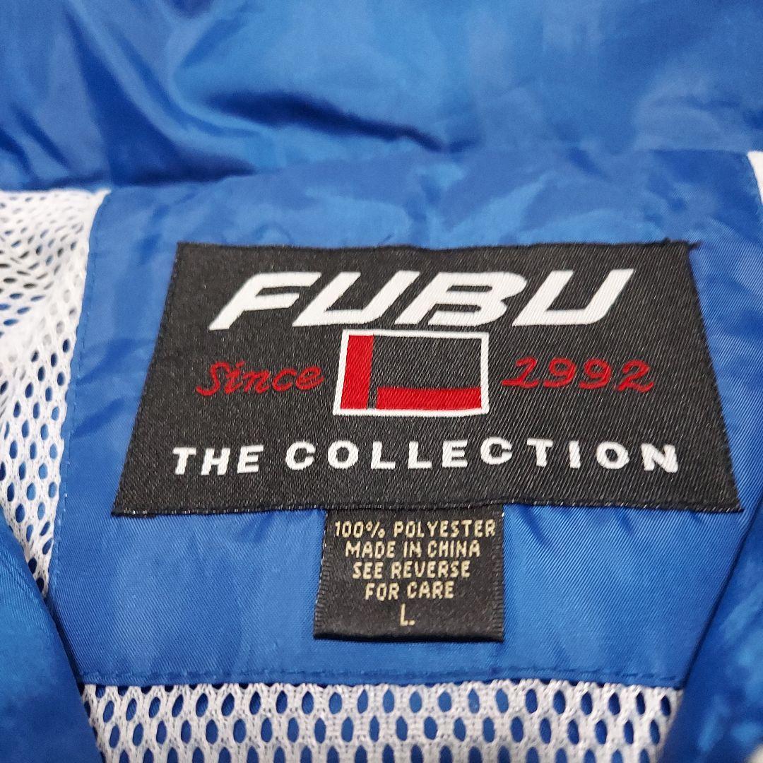 ✨希少✨ FUBU ナイロンジャケット 青×黒 L 90s 00s - メルカリ