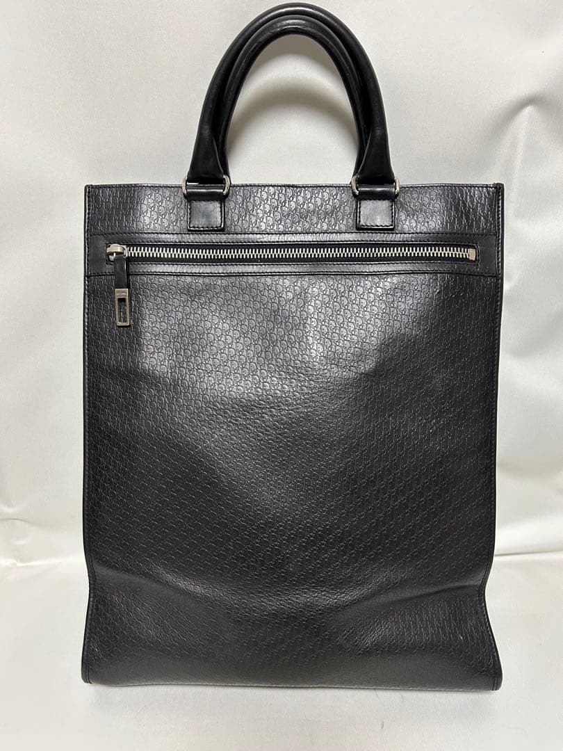 ディオール　Dior レザー　トロッター　ハンド　バッグ　黒