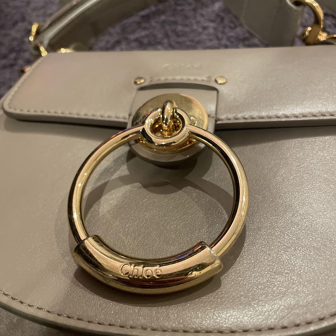 美品★Chloé Tess ショルダーバッグ グレージュ
