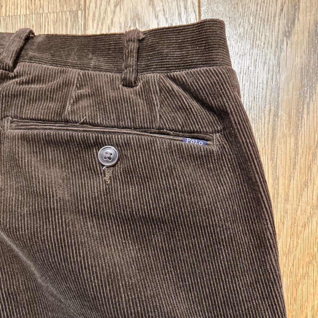 【美品】ラルフローレン コーデュロイパンツ ブラウン w32現行タグ