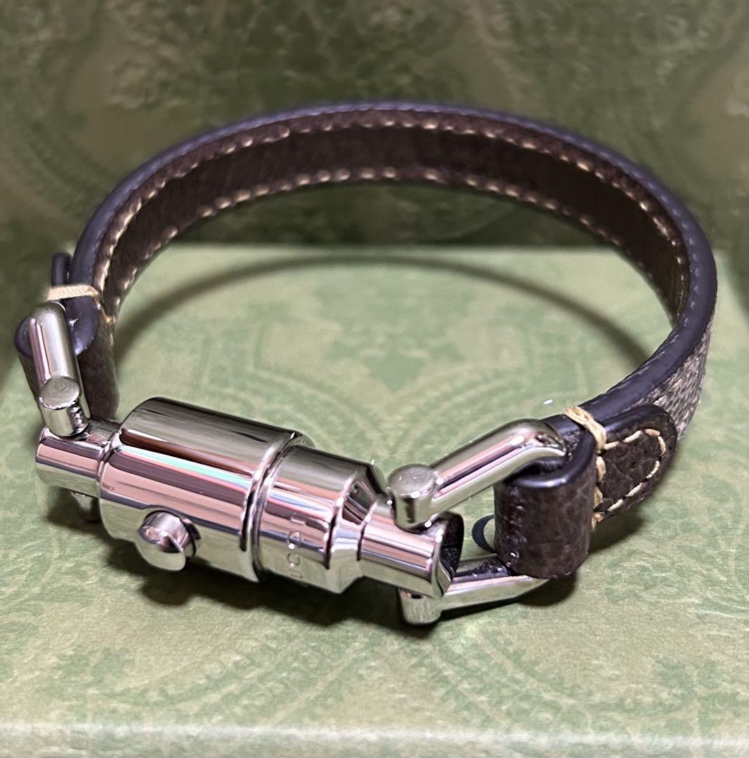 新品 GUCCI グッチ ピストン クロージャー ブレスレット サイズ M