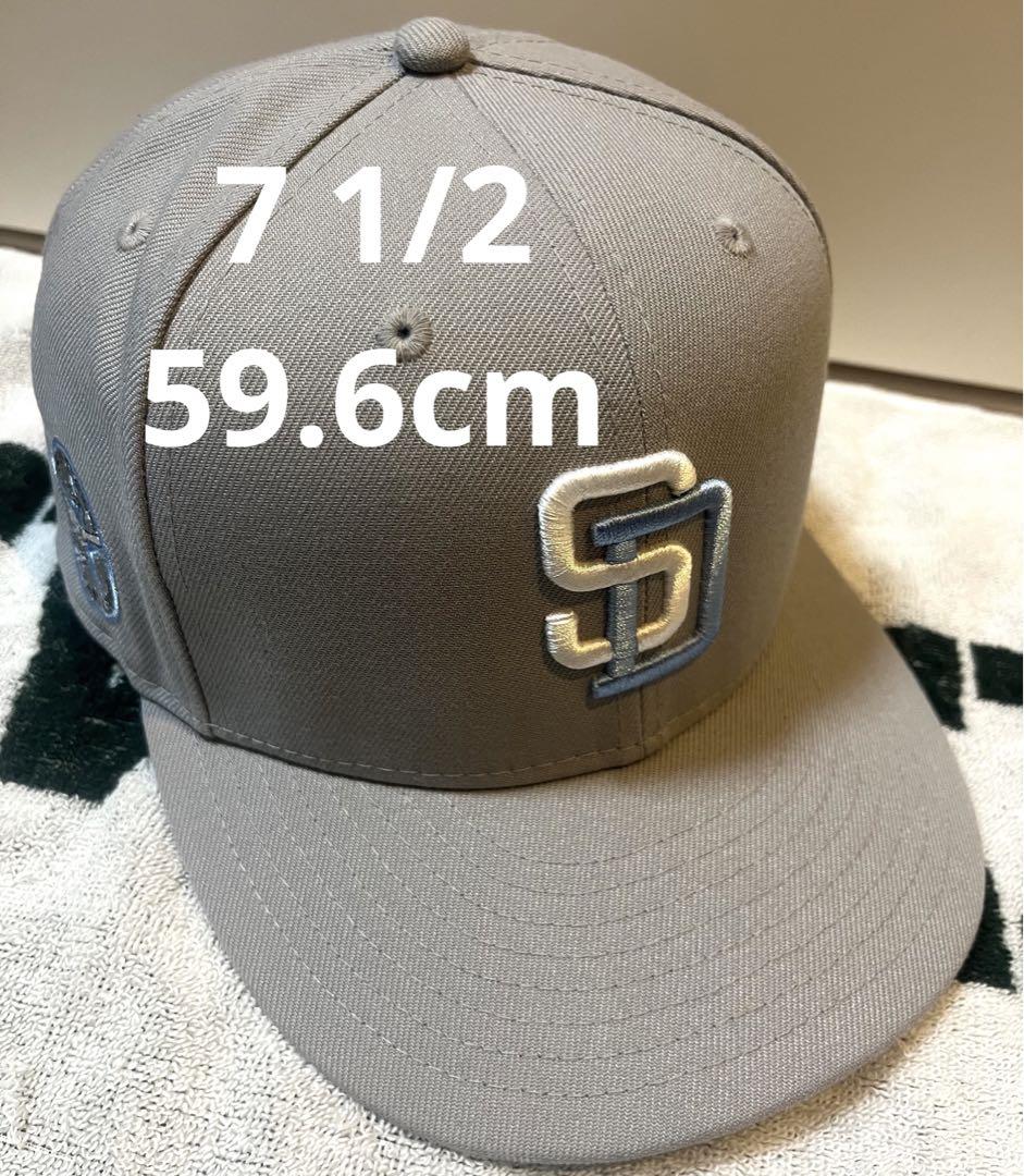 別注 美品 New Era 59FIFITY パドレス 7 1/2 グレー