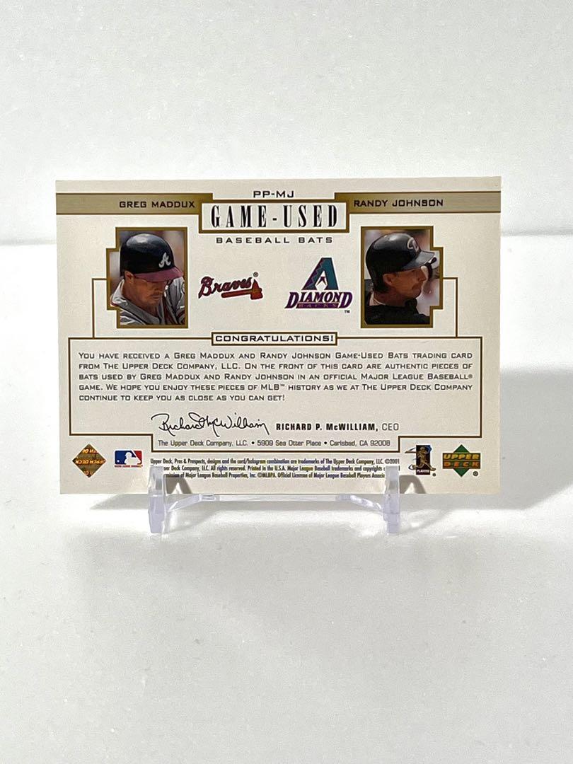 その他 2001 UD Greg Maddux Randy Johnson 5/25