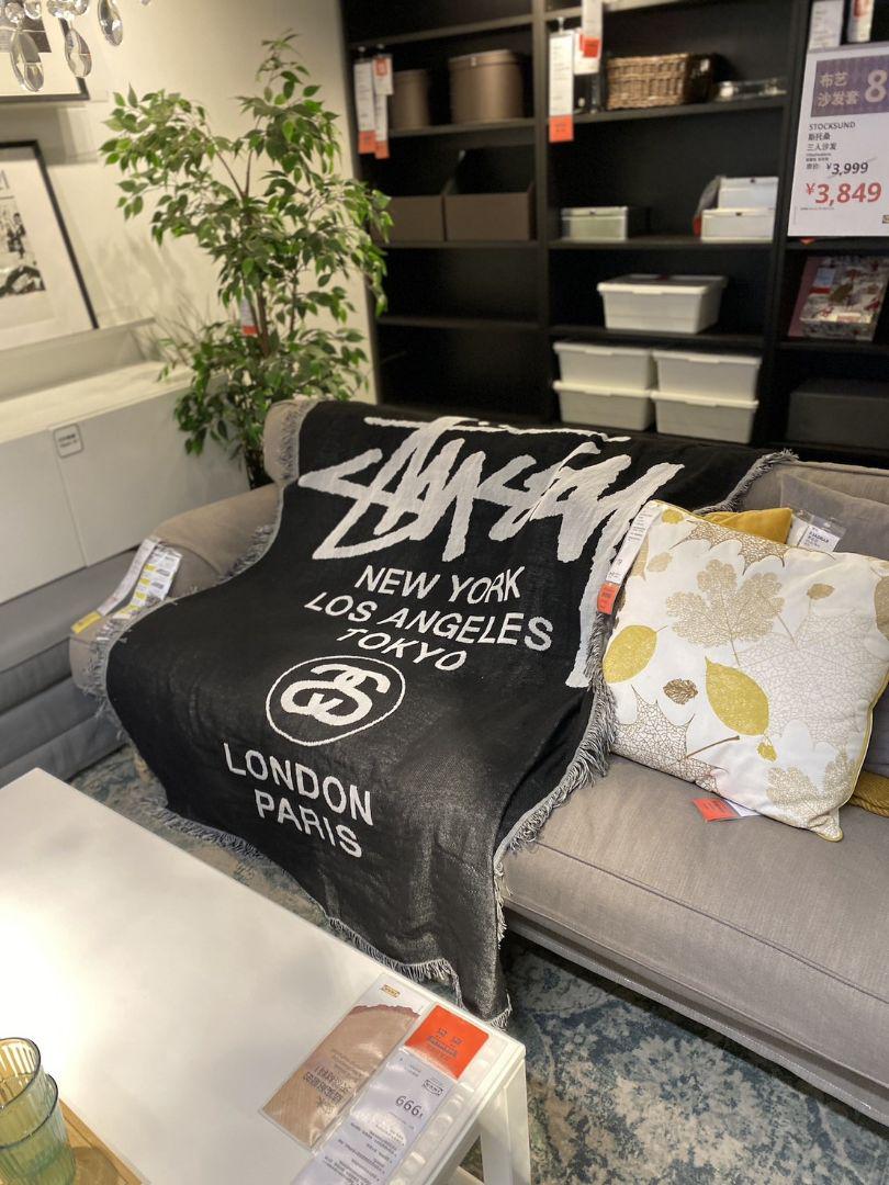 STUSSY ステューシー ラグ マット ブランケット　東京TOKYO