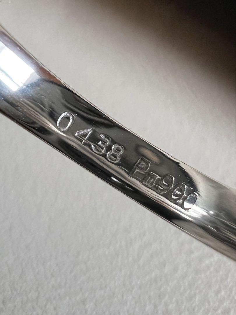 新品 保証 希少144面体カット 0.4ctダイヤモンド 13号 リング