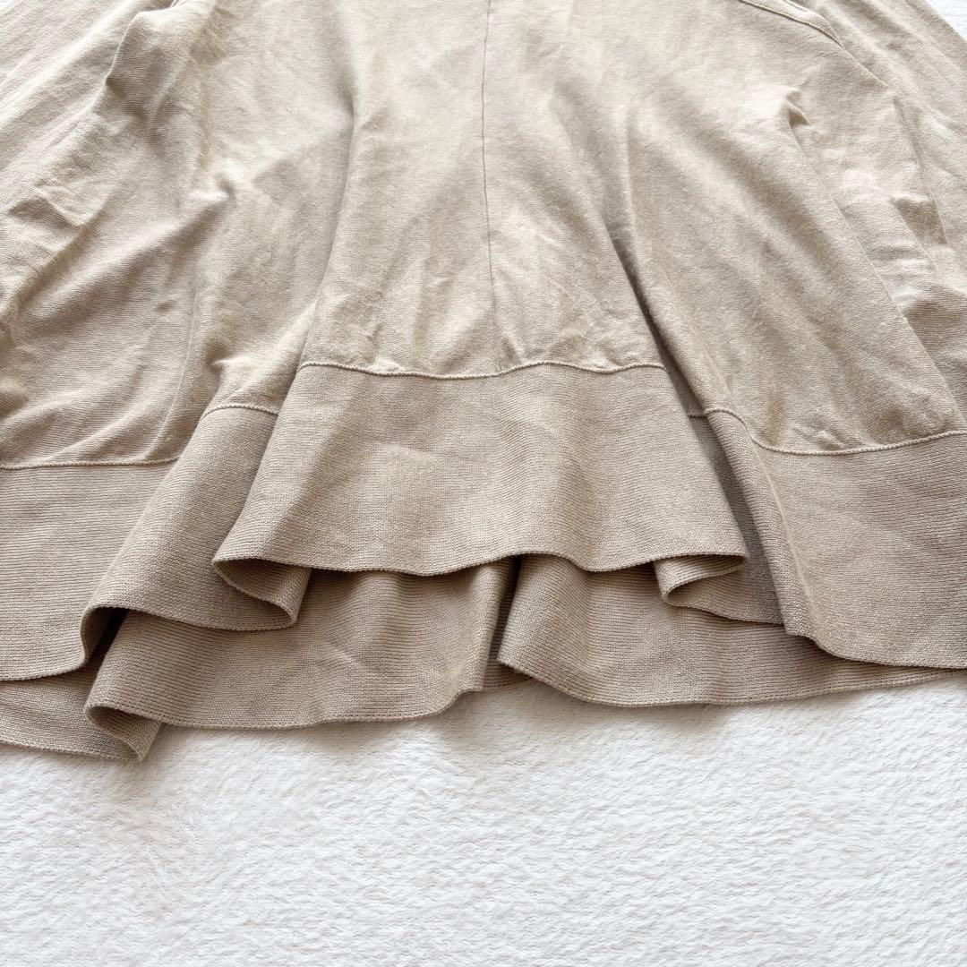 Drawer Aライン　ワイドカーディガン　ベージュ　1