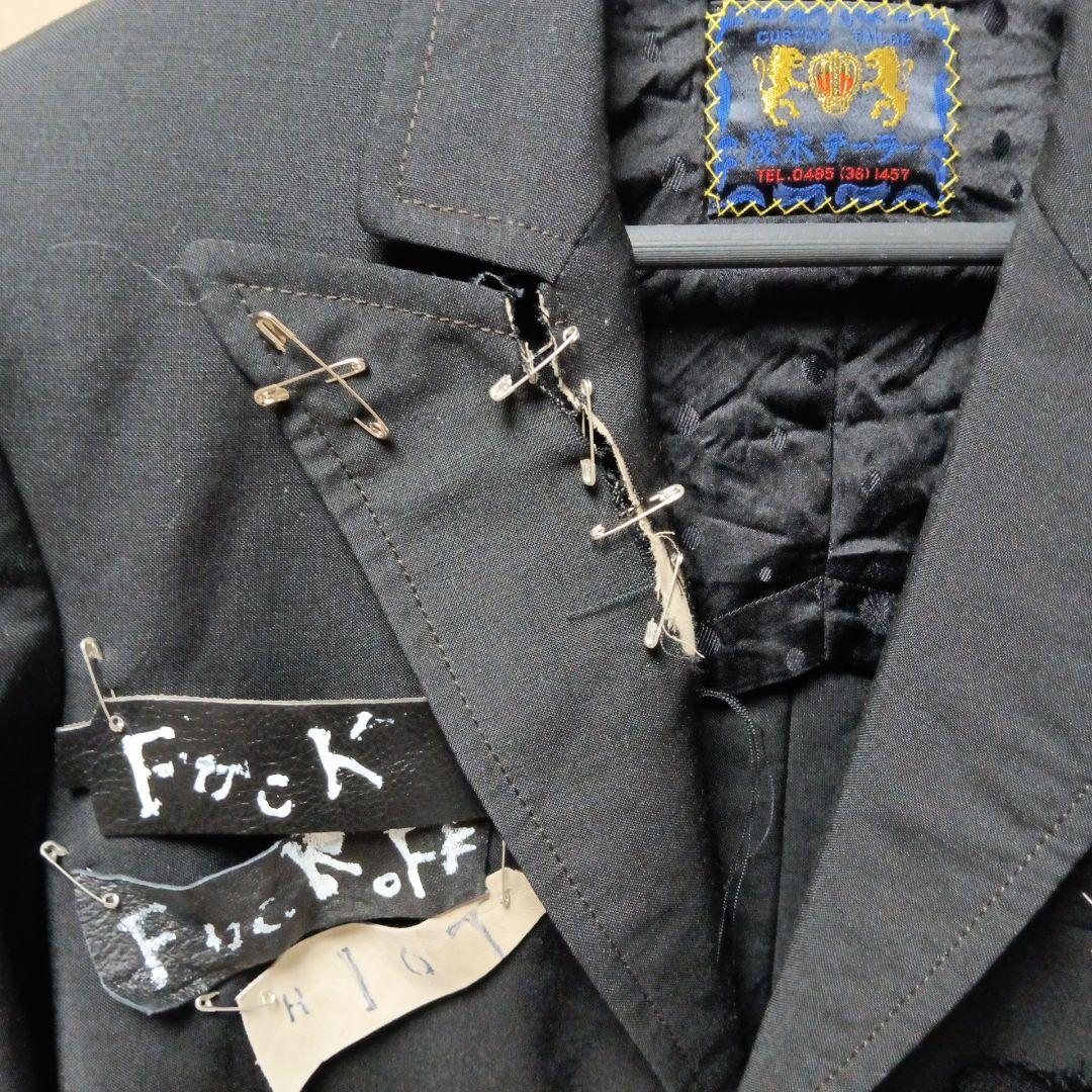 再構築】テーラードジャケット PUNK アナーキーシャツ パンク