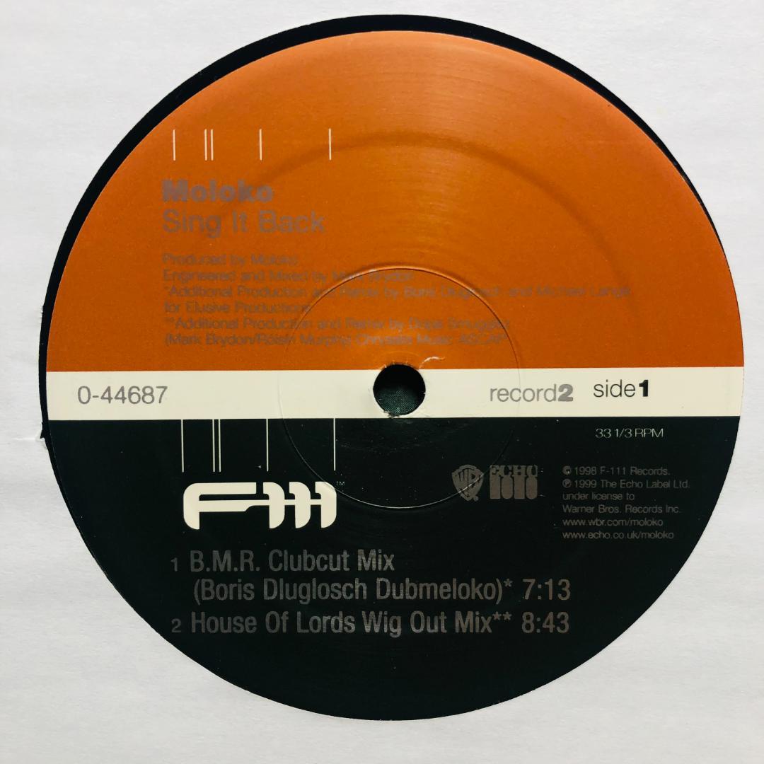 Moloko – Sing It Back レコード 2枚組 ハウス