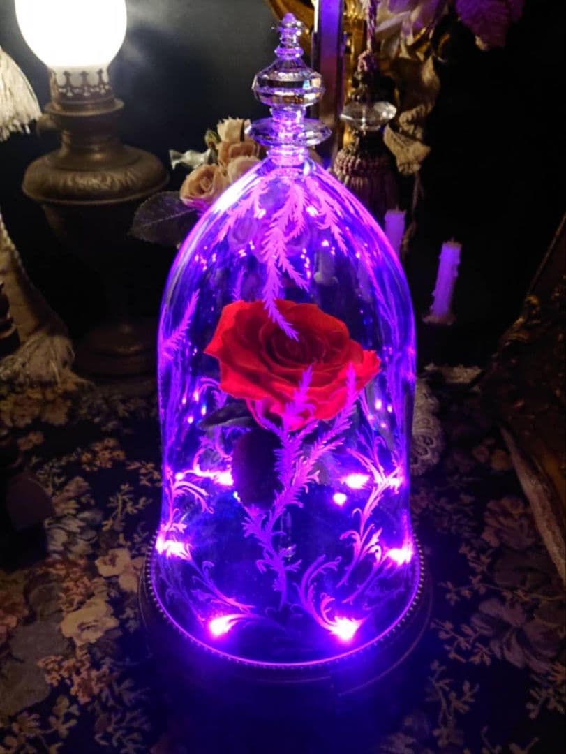 完全処分☆】ディズニー 公式 美女と野獣 バラ ドーム スピーカー 日本