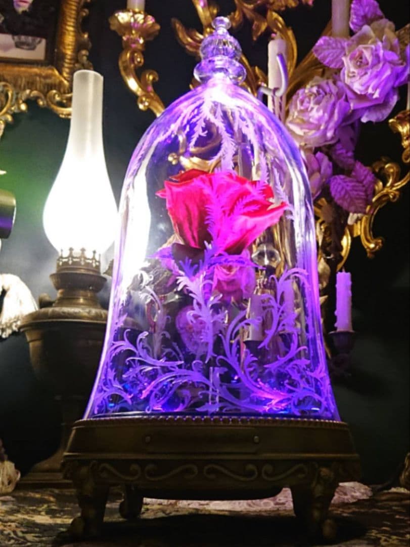 【完全処分☆】ディズニー 公式 美女と野獣 バラ ドーム スピーカー 日本未発売 完全処分☆】ディズニー 公式 美女と野獣 バラ ドーム スピーカー 日本