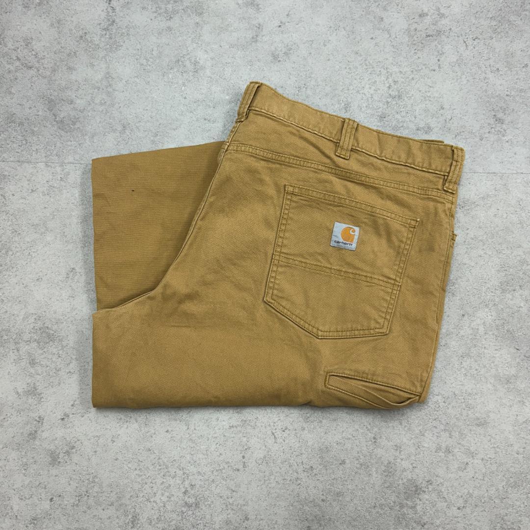 Carhartt　カーハート　ワークパンツ　極太　ビッグ　古着　ブラウン　W44