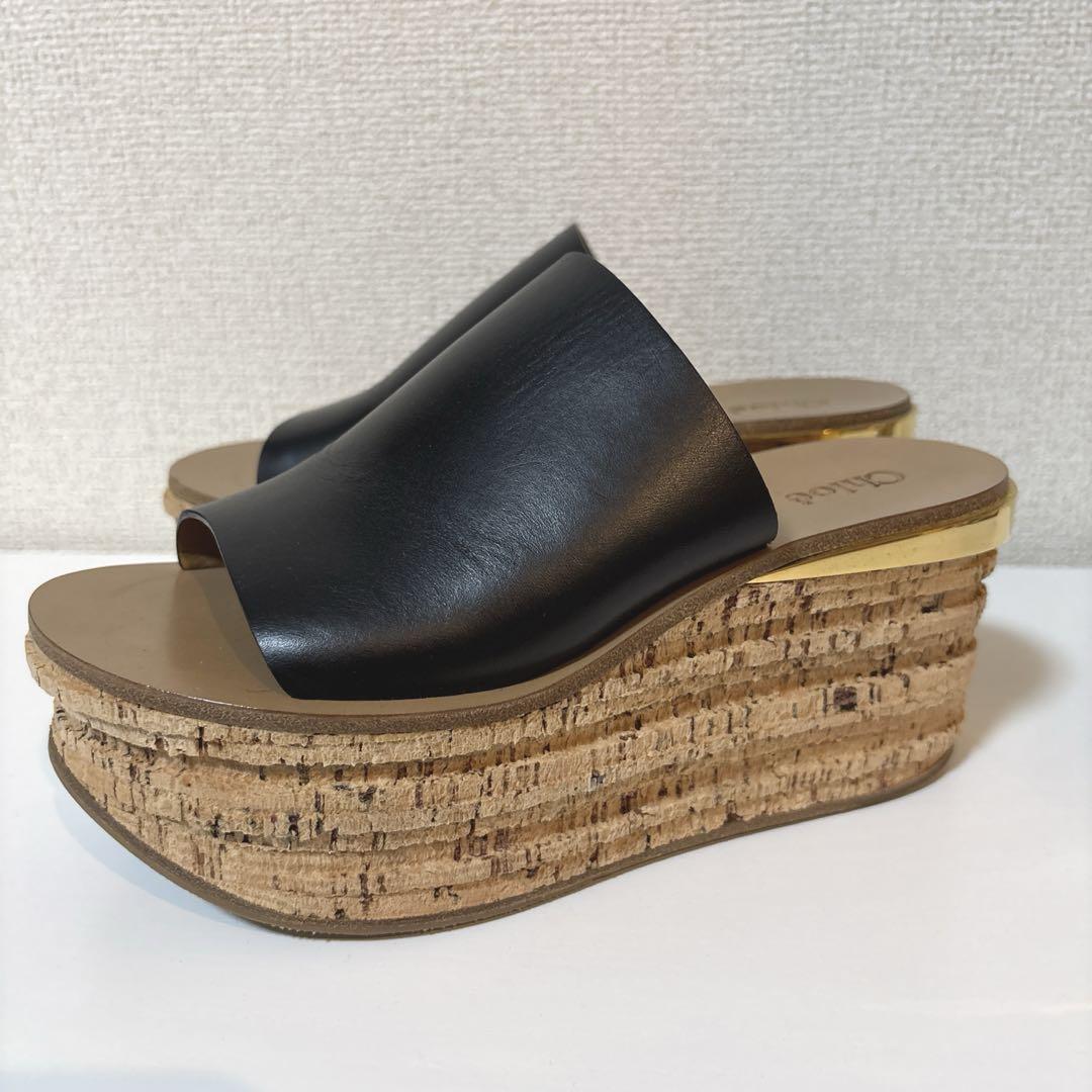 Chloe クロエ CAMILLE カミーユ コルク ウェッジソール サンダル