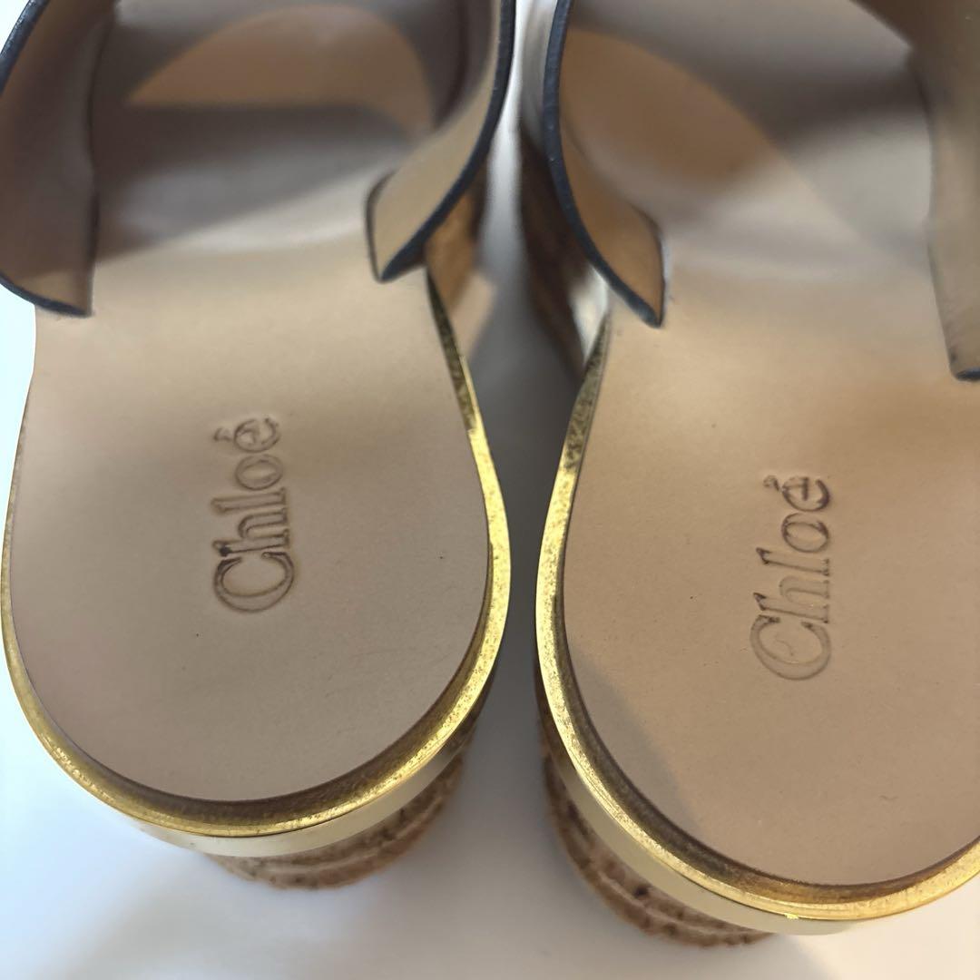 Chloe クロエ CAMILLE カミーユ コルク ウェッジソール サンダル