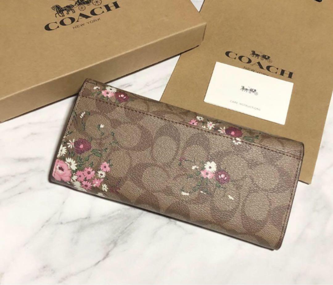 COACH 長財布 シグネチャー フローラルプリント 新品未使用