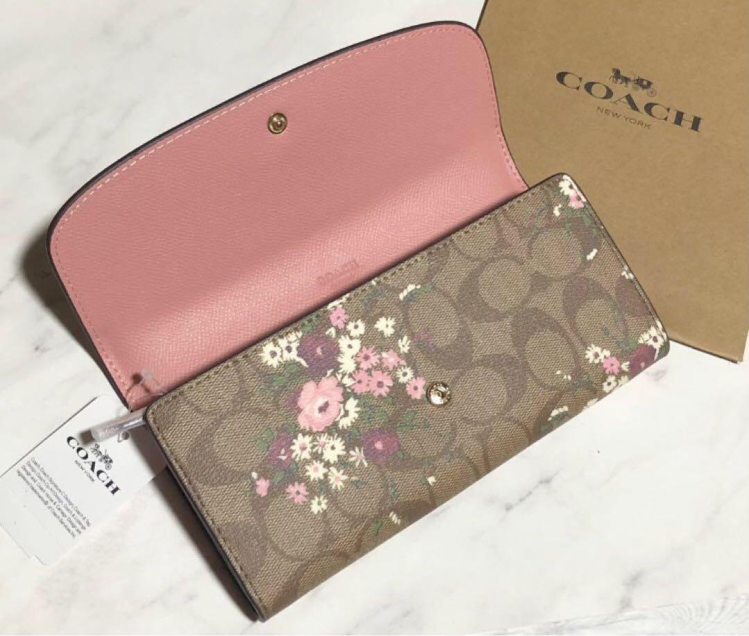 COACH 長財布 シグネチャー フローラルプリント 新品未使用