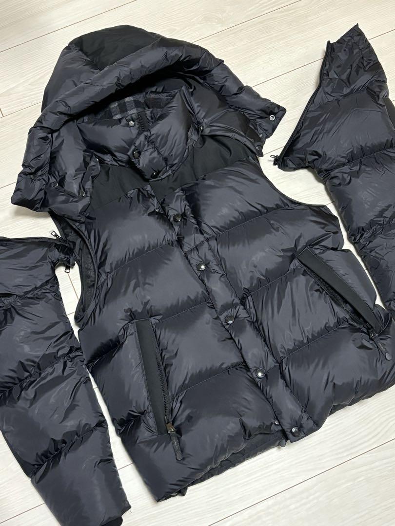 BURBERRY ブラックダウンジャケット メンズXS