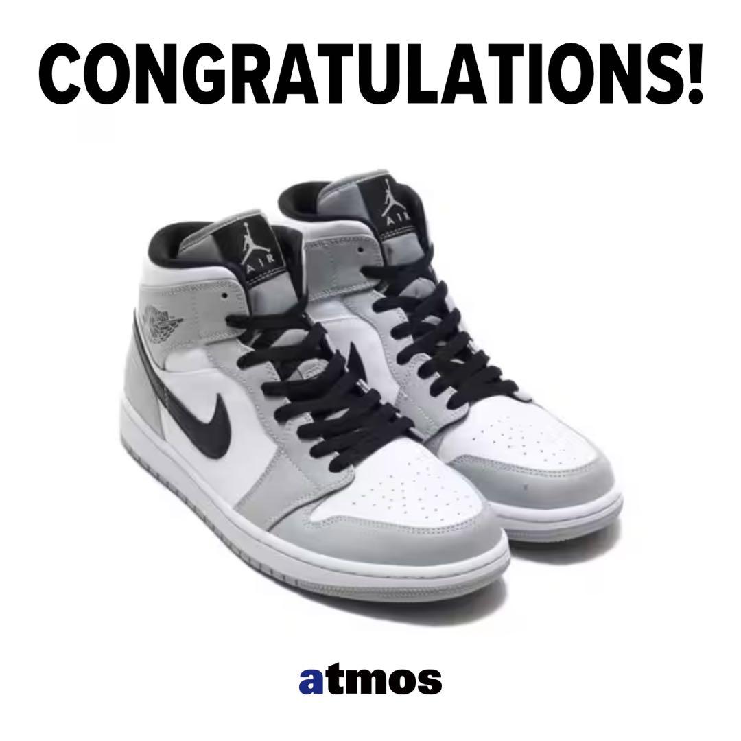 NIKE AIR JORDAN 1 MID LIGHT SMOKE GREY ナイキ エアジョーダン